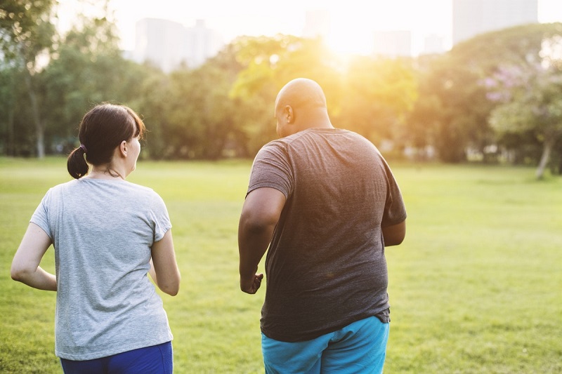 people exercising