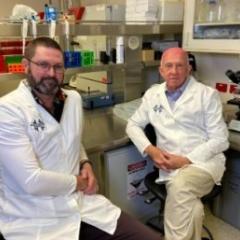 researchers in lab