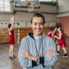 Female coach