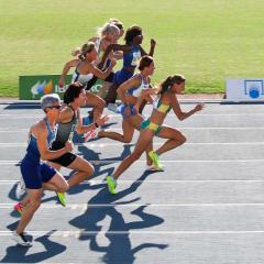 sprinters racing
